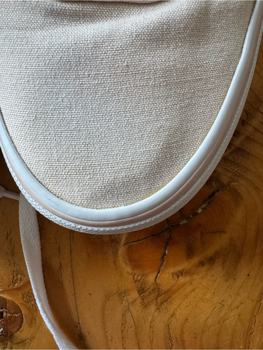 Vans Light Pink and White Canvas Low-Tops - Picture 6 of 13